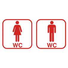 Sada pro označení dveří WC