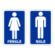 Označení dveří WC - Female - Male