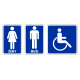 Označení dveří WC - Ženy - Muži - Vozíčkáři