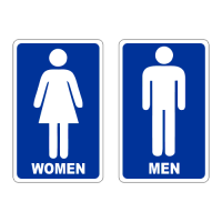 Označení dveří WC - Women - Men