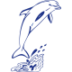Delfín s vlnkami